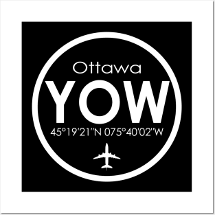 YOW, Ottawa International Airport Posters and Art